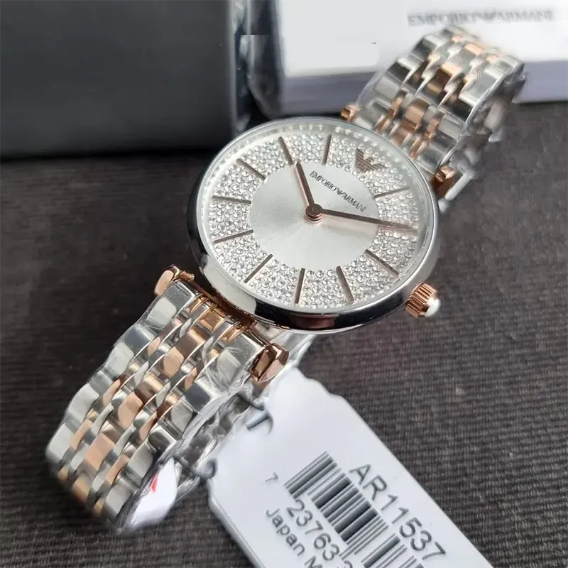 Emporio Armani Gianni T-Bar Two-tone Couple Watch- AR0399-AR11537